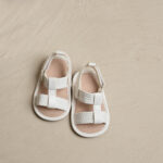A-صندل جلد أبيض-White Leather sandal