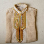 G-دقلة بشت عصري ذهبية - Golden modern Deghlah Bisht